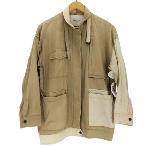 ソロヴ SOLOV 切替 ダブルジップ ジャケット レディース 1