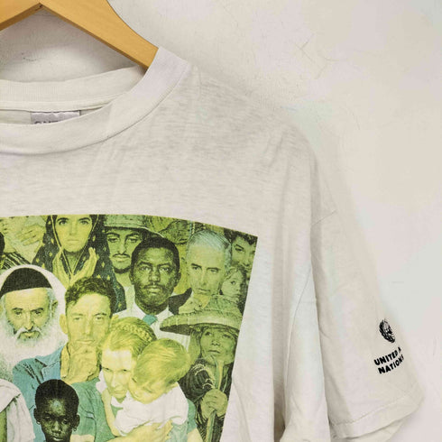 オニータ ONEITA USA製 norman rockwell the golden rule シングルステッチ レディース import:L