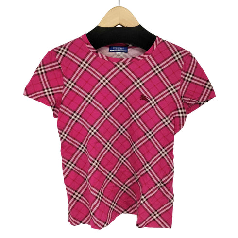 バーバリーブルーレーベル BURBERRY BLUE LABEL ノバチェックカットソー 半袖 Tシャツ レディース import:M