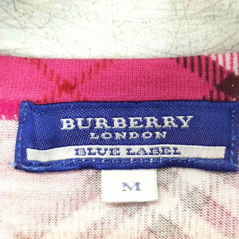 バーバリーブルーレーベル BURBERRY BLUE LABEL ノバチェックカットソー 半袖 Tシャツ レディース import:M