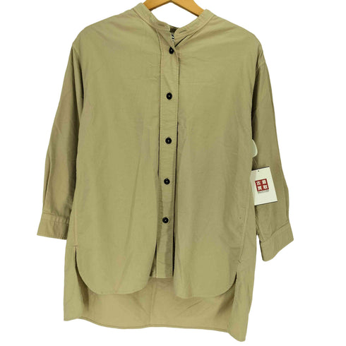 エムエイチエル MHL. SOFT HOPSACK ノーカラー シャツ レディース JPN:2