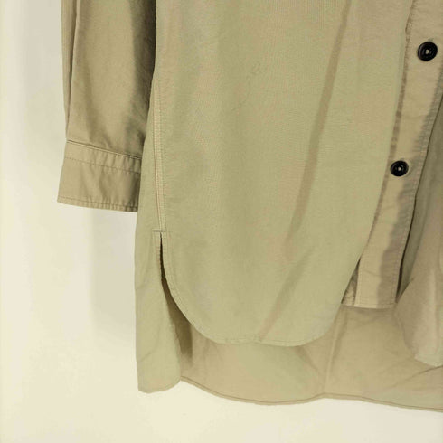 エムエイチエル MHL. SOFT HOPSACK ノーカラー シャツ レディース JPN:2