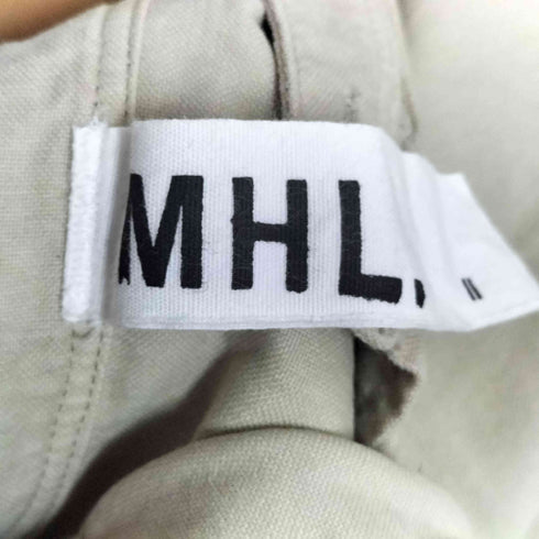 エムエイチエル MHL. SOFT HOPSACK ノーカラー シャツ レディース JPN:2