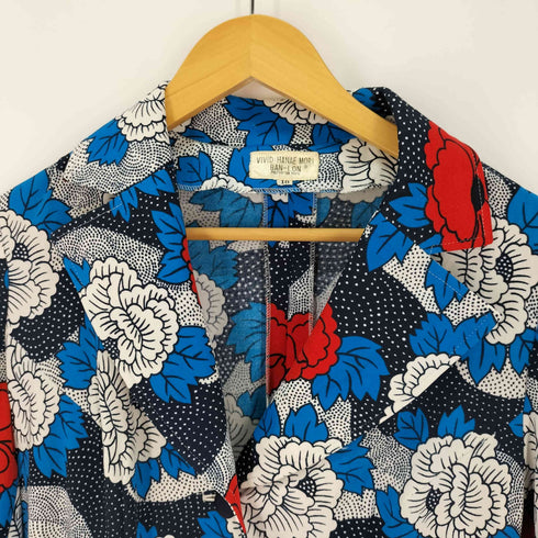 ハナエモリ HANAE MORI 花柄 3B シングルテーラードジャケット レディース UK:10