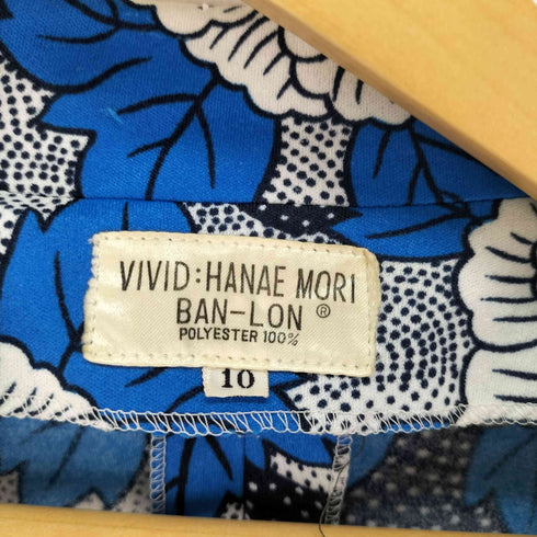 ハナエモリ HANAE MORI 花柄 3B シングルテーラードジャケット レディース UK:10