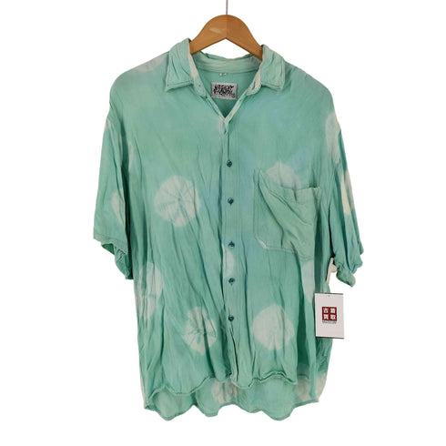 URGENT FASHION 80s レーヨン オープンカラーシャツ レディース M