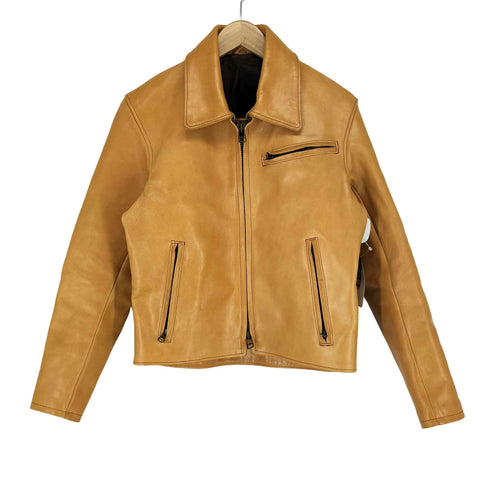 アンサー ライディング スーツ real leather リアルレザー 本革 ジップ レザージャケット メンズ