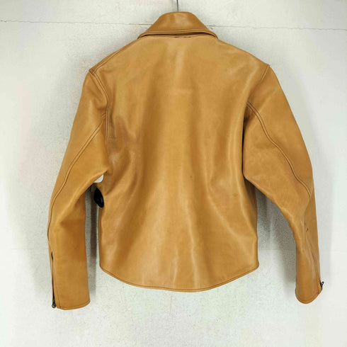 アンサー ライディング スーツ real leather リアルレザー 本革 ジップ レザージャケット メンズ