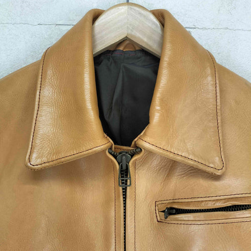 アンサー ライディング スーツ real leather リアルレザー 本革 ジップ レザージャケット メンズ