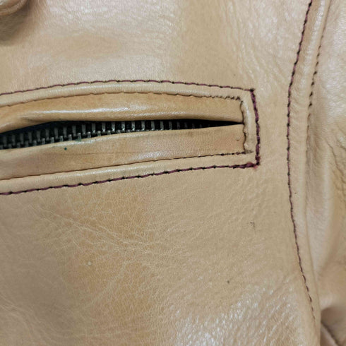 アンサー ライディング スーツ real leather リアルレザー 本革 ジップ レザージャケット メンズ