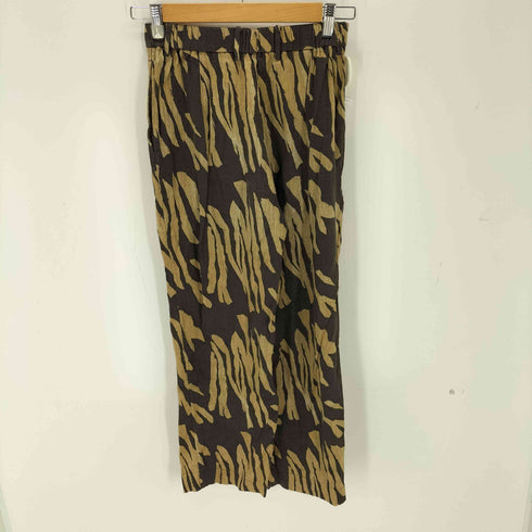フォーティーファイブアール 45R リネンキュプラアニマルプリントストローPANTS レディース JPN:1