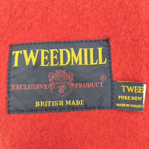 ツイードミル TWEEDMILL PURE NEW LAMBSWOOL フリンジマフラー メンズ