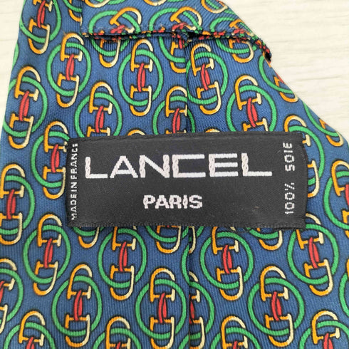 ランセル LANCEL ビット柄 ネクタイ メンズ