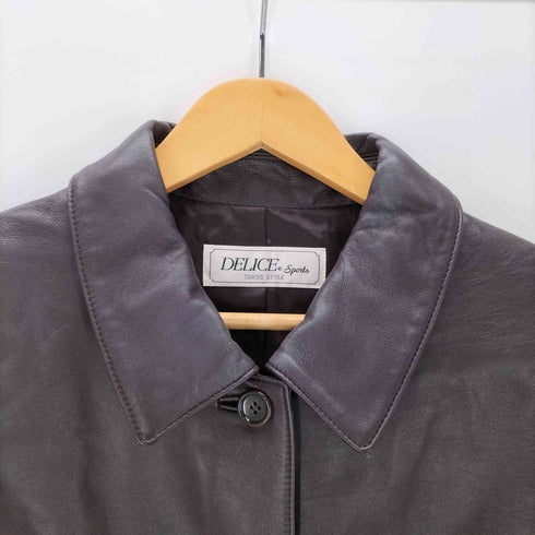 90S OLD MADE IN ITALY Lamb Leather イタリア製 羊革 ラムレザー ジャケット レディース