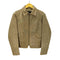ウィークエンドマックスマーラ Weekend Max Mara MADE IN ITALY genuine leather A-2 TYPE 現行タグ イタリア製 クロップド 本革 オール リアル レザー ジャケット lampo ジップ レディース EUR:38