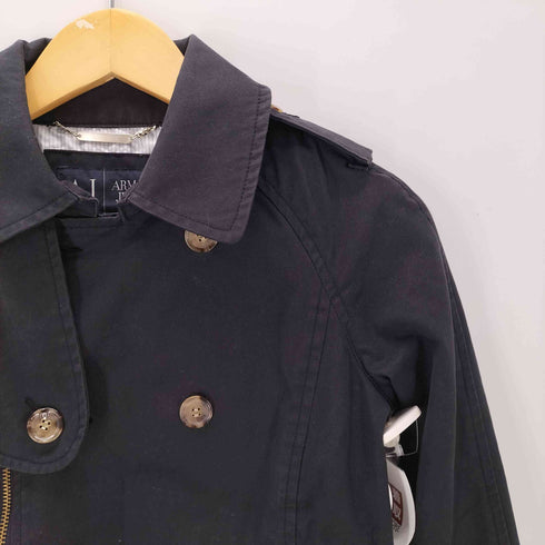 アルマーニジーンズ ARMANI JEANS MADE IN ITALY NAPOLEON イタリア製 ナポレオン クロップド ダブル ライダース ジャケット ブラック Y2K レディース EUR:38