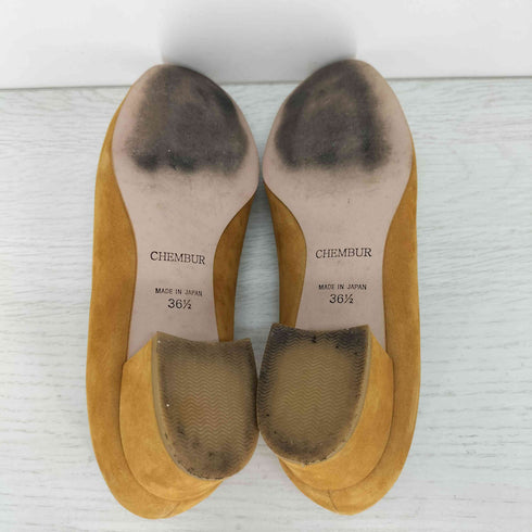 チェンバー CHEMBUR スエード チャンキーヒール パンプス レディース 36 1/2