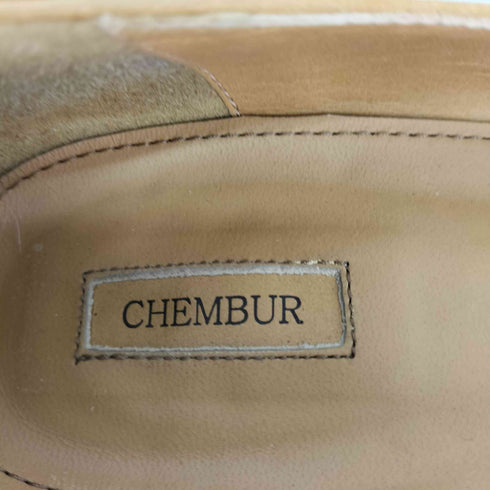 チェンバー CHEMBUR スエード チャンキーヒール パンプス レディース 36 1/2