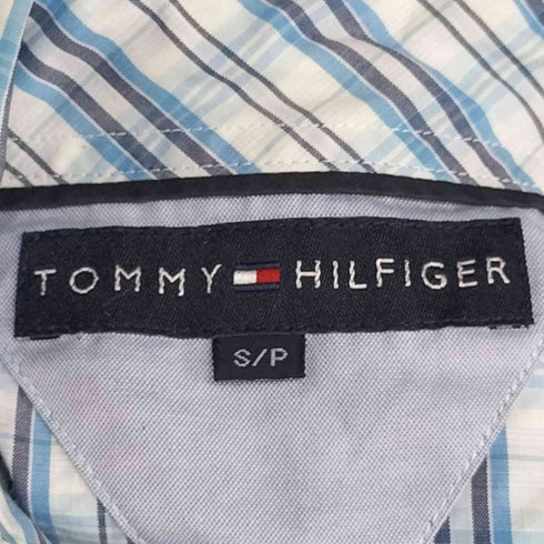 トミーヒルフィガー TOMMY HILFIGER フラワー刺繍 チェック ウエスタンシャツ メンズ import:S