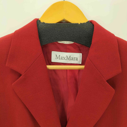 マックスマーラ MAX MARA MADE IN ITALY Virgin Wool イタリア製 白タグ バージン ウール テーラード ジャケット レディース EUR:42
