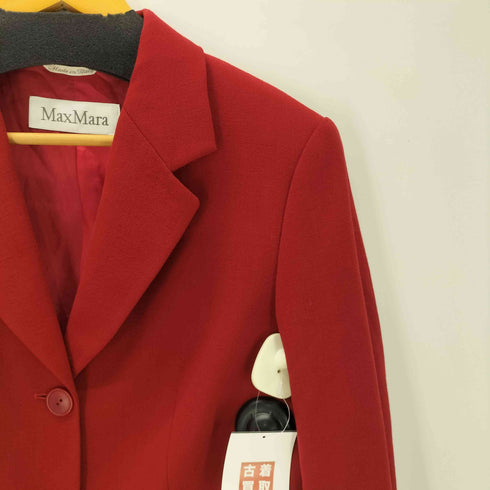 マックスマーラ MAX MARA MADE IN ITALY Virgin Wool イタリア製 白タグ バージン ウール テーラード ジャケット レディース EUR:42