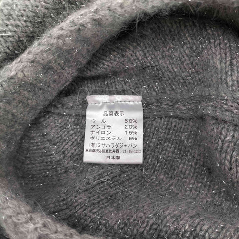 misaharada 装飾 ラメ ベレー帽 レディース