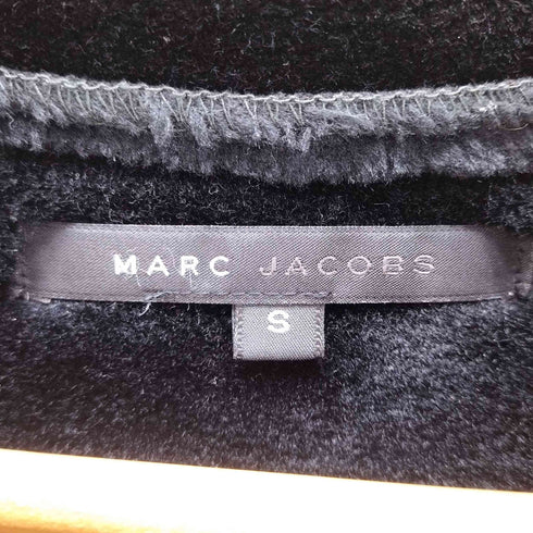 マークジェイコブス MARC JACOBS CASHMERE WOOL FUR 裏地 カシミア ウール ファー ムートン ロング コート ブラック レディース