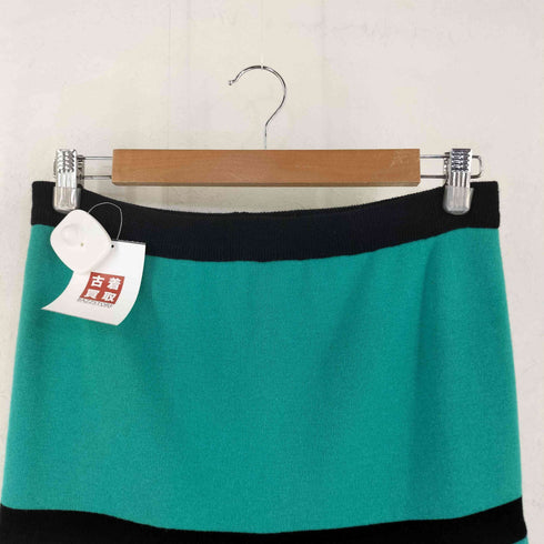エスカーダ ESCADA マルチカラー ウール プリーツ イージー スカート レディース 34