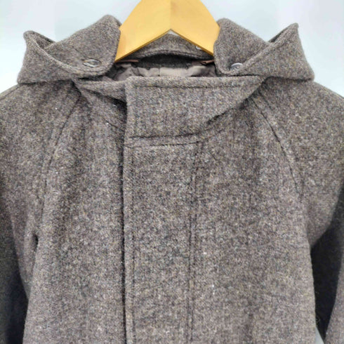 ズッカ ZUCCa 09AW アルパカ混 ウール フーデッド コート メンズ JPN:M