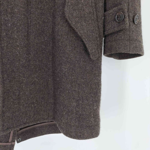 ズッカ ZUCCa 09AW アルパカ混 ウール フーデッド コート メンズ JPN:M