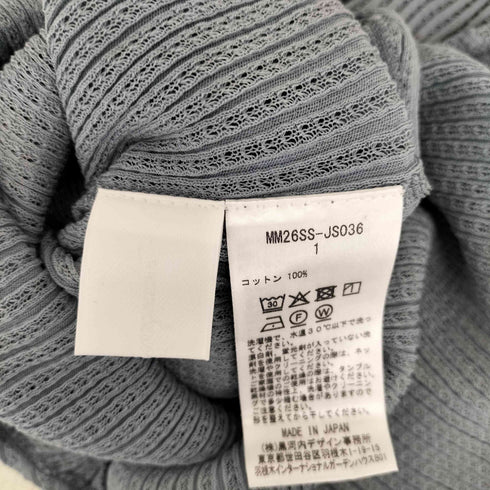 マメクロゴウチ Mame Kurogouchi 26SS Mercerized Cotton Rib Jersey Sleeveless Top マーセライズコットン リブ ジャージー スリーブレストップ レディース 1