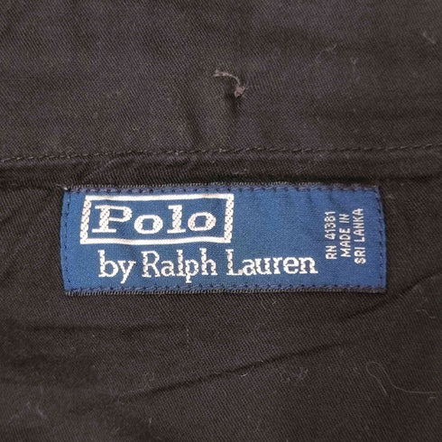 ポロバイラルフローレン Polo by RALPH LAUREN ポロチノ 2タック チノパンツ ブラック メンズ 36inch