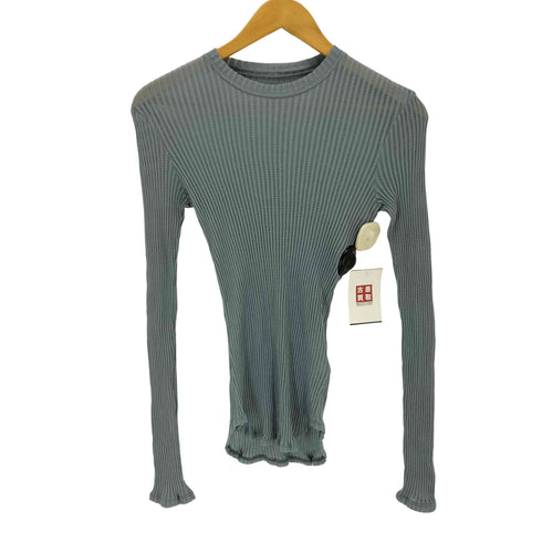 マメクロゴウチ Mame Kurogouchi 26SS Mercerized Cotton Rib Jersey Top マーセライズコットン リブ ジャージー トップ レディース 1