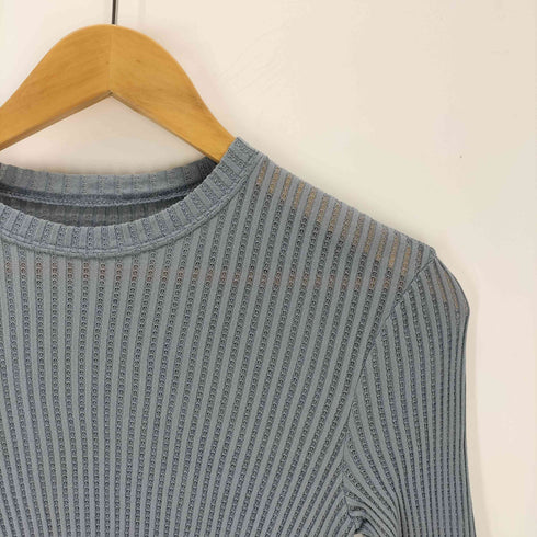 マメクロゴウチ Mame Kurogouchi 26SS Mercerized Cotton Rib Jersey Top マーセライズコットン リブ ジャージー トップ レディース 1