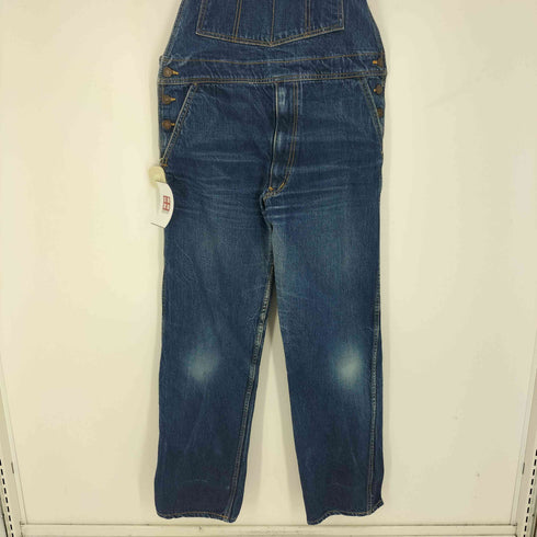 エドウィン EDWIN 70S 紙パッチ 刺繍ロゴ Wポケット デニム オーバーオール メンズ W:L M:0