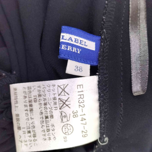 バーバリーブルーレーベル BURBERRY BLUE LABEL 金ボタン イージージョガーパンツ レディース 38