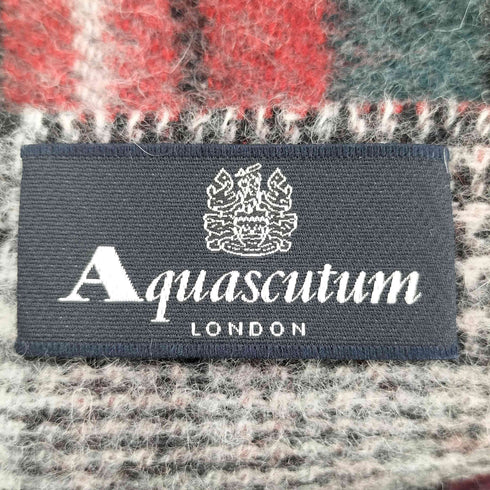 アクアスキュータム AQUASCUTUM タータンチェック マフラー レディース