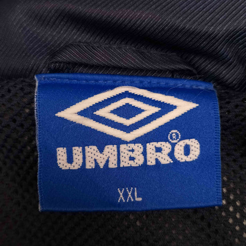 アンブロ UMBRO 90S ロゴ刺繍 裏地メッシュ ツートン ジップアップジャケット メンズ import:XXL