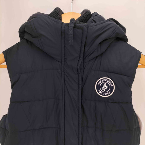 アバクロンビーアンドフィッチ Abercrombie & Fitch ロゴワッペン 裏地フリース シェル フーデッド ジャケット レディース