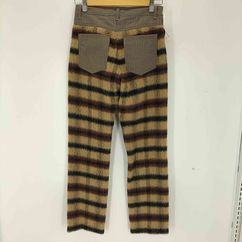 フミカウチダ FUMIKA UCHIDA HOUNDSTOOTH SHAGGY PANTS ハウンドトゥース シャギーパンツ レディース 34