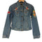 ダメージ加工 cene montesano デニムトラッカージャケット レディース import:M