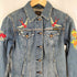 ダメージ加工 cene montesano デニムトラッカージャケット レディース import:M