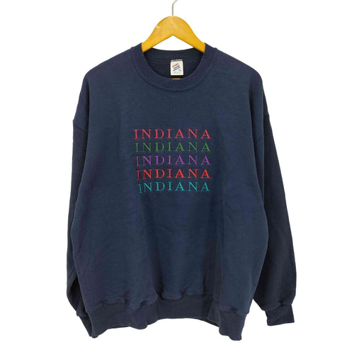 ジャージーズ JERZEES 90S USA製 INDIANA 刺繍 スウェット メンズ import:XL