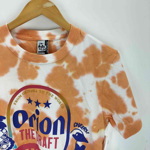 チャムス CHUMS ORION BEER タイダイ柄 クルーネック S/S Tシャツ メンズ JPN:M
