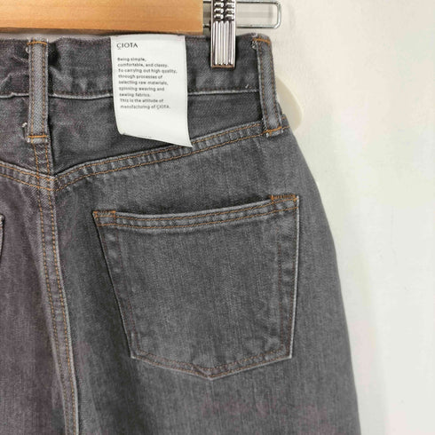 シオタ CIOTA インディゴ スビンコットン 13.5oz ストレートデニム レディース 26