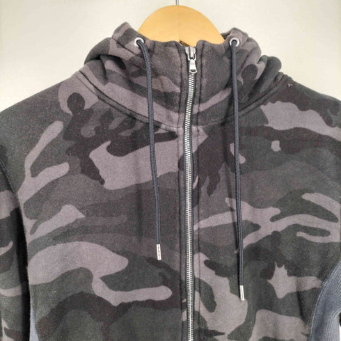ジュンハシモト junhashimoto CAMO RELAX PARKA 迷彩 ハイネックダブルジップパーカー メンズ JPN:2