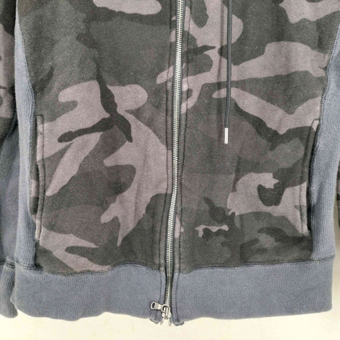 ジュンハシモト junhashimoto CAMO RELAX PARKA 迷彩 ハイネックダブルジップパーカー メンズ JPN:2
