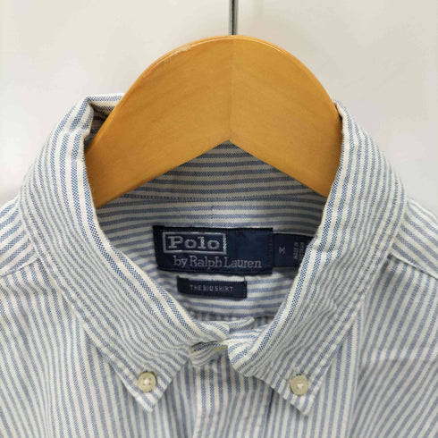 ポロバイラルフローレン Polo by RALPH LAUREN THE BIG SHIRT ポニー刺繍 ストライプ柄 L/S ロングスリーブ ボタンダウンシャツ メンズ M