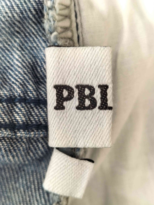 PBLIM 加工デザイン ワイドデニムパンツ メンズ JPN:M