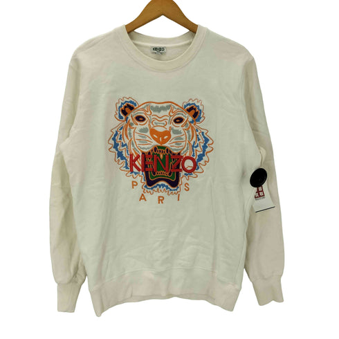 ケンゾーパリス KENZO PARIS Tiger Drawstrings Sweatshirt タイガー 刺繍 スウェット メンズ import:L